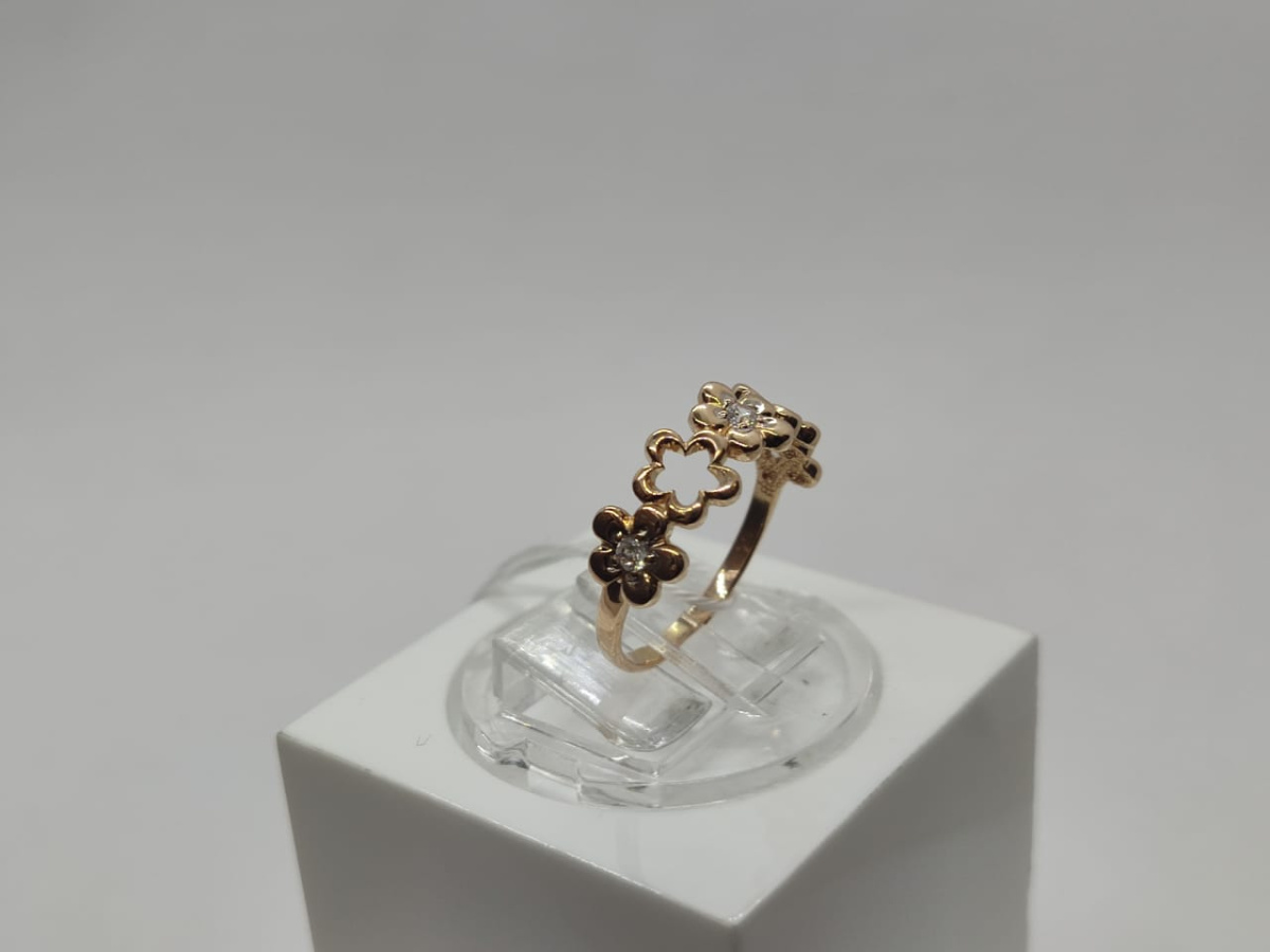 КОЛКМИ585 КОЛЬЦО С КАМНЯМИ (Au 585)