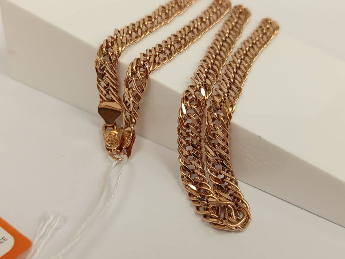 ЦПР3585 ЦЕПЬ ПУСТОТЕЛАЯ Ромб тройной (Au 585)