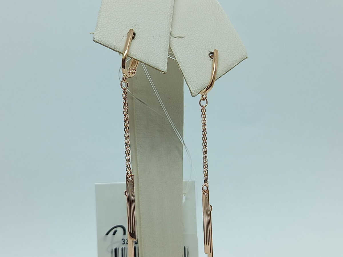 СЕРЬГИ БЕЗ КАМНЯ (Au 585)