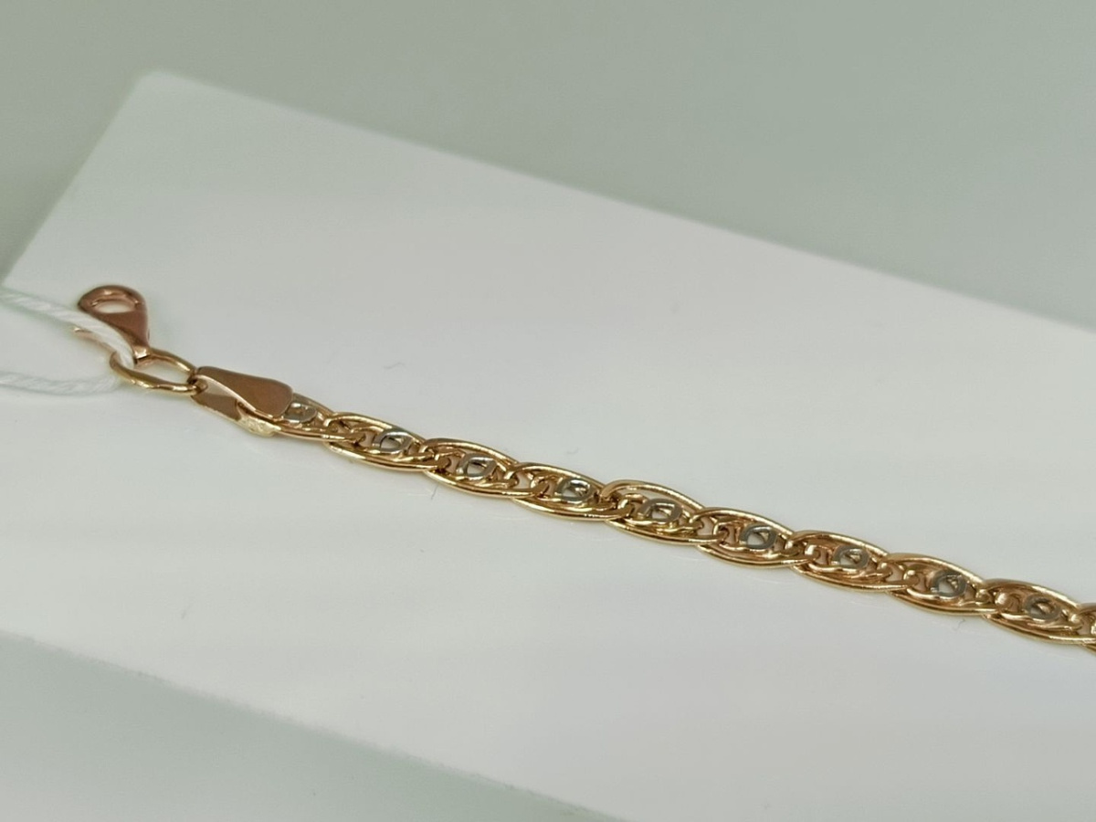 БРАСЛЕТ ПУСТОТЕЛЫЙ Фантазия Au 585