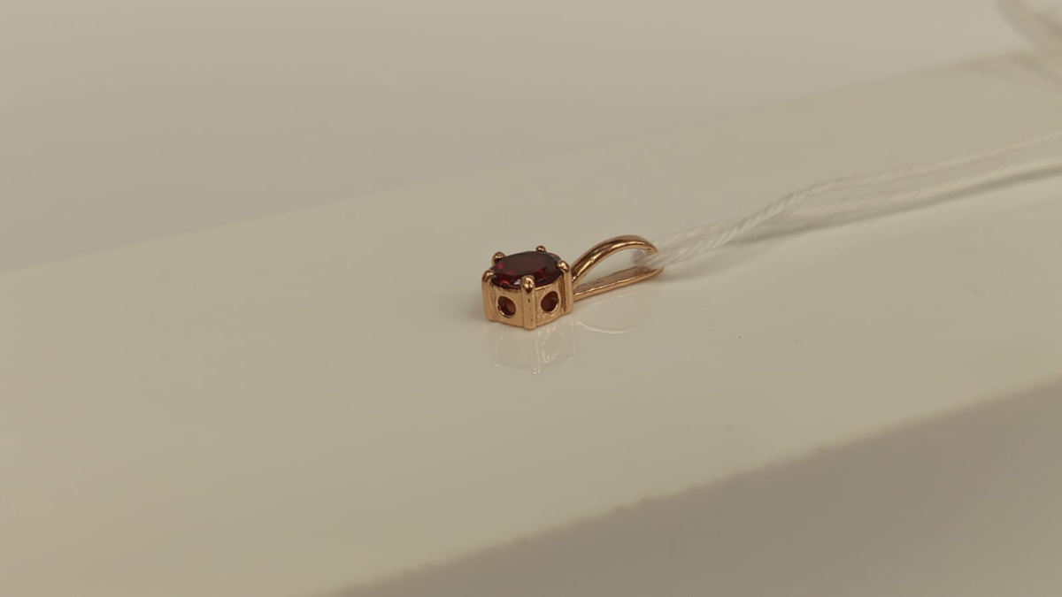 ПОДКМ585 ПОДВЕСКА С КАМНЕМ (Au 585)