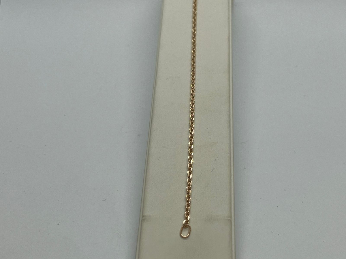 7060208П-17 БРАСЛЕТ ПУСТОТЕЛЫЙ Якорное (Au 585)