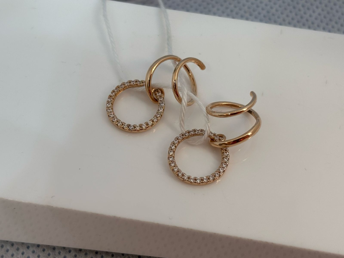 СЕРЬГИ С КАМНЯМИ (Au 585)