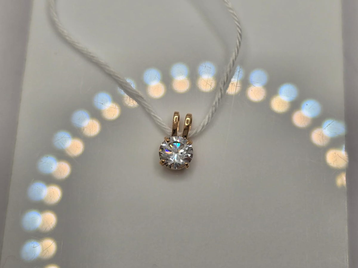 ПОДКМ585 ПОДВЕСКА С КАМНЕМ (Au 585)