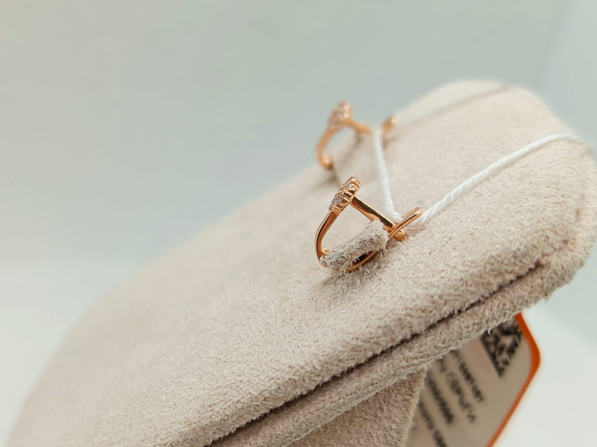 СКМИ585 СЕРЬГИ С КАМНЯМИ (Au 585)