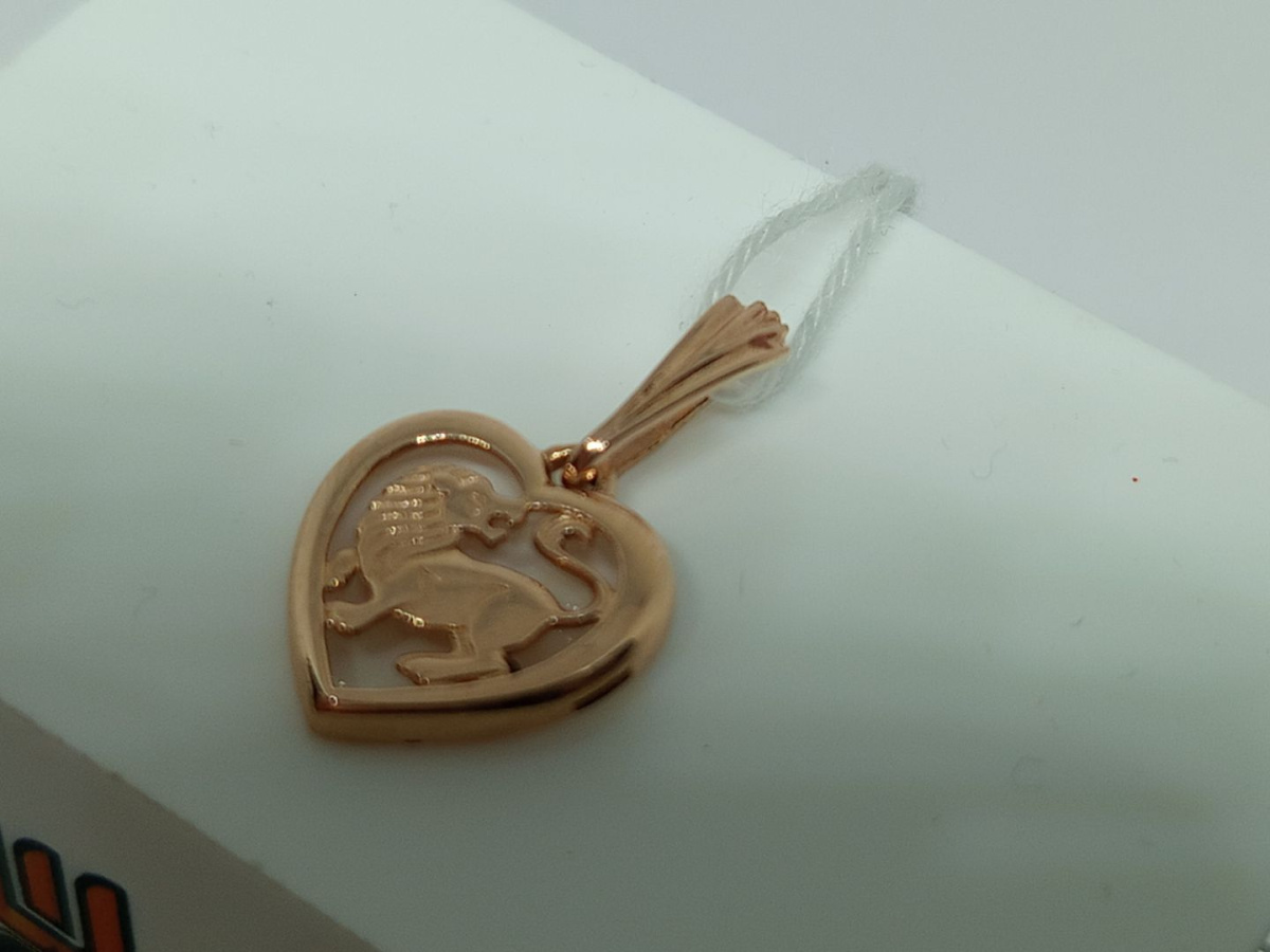 ПОДВЕСКА ЗНАК ЗОДИАКА ЛЕВ Au 585