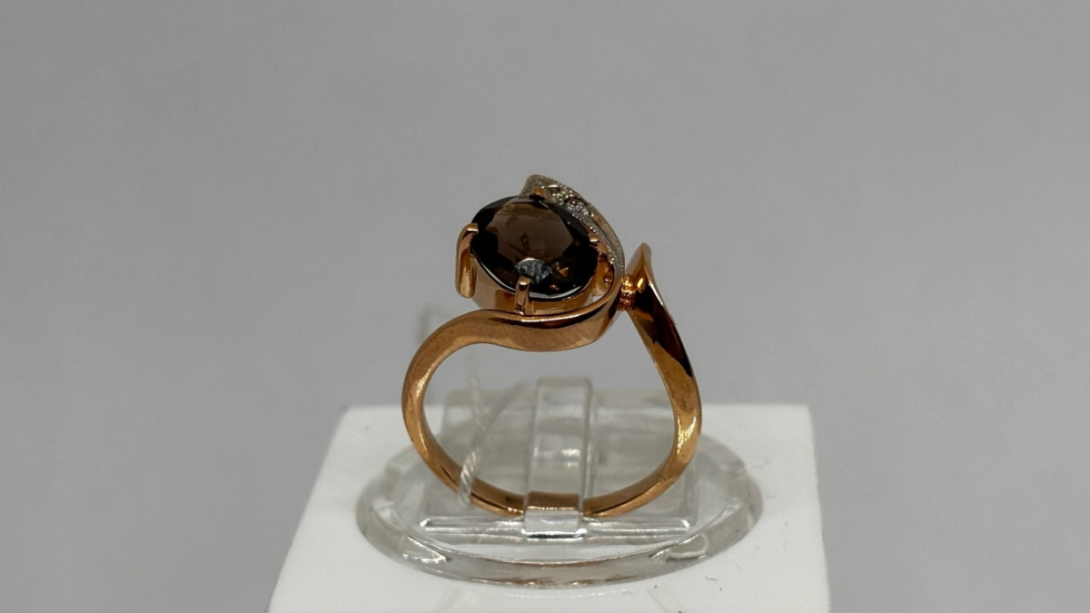 КОЛКМИ585 КОЛЬЦО С КАМНЯМИ (Au 585)