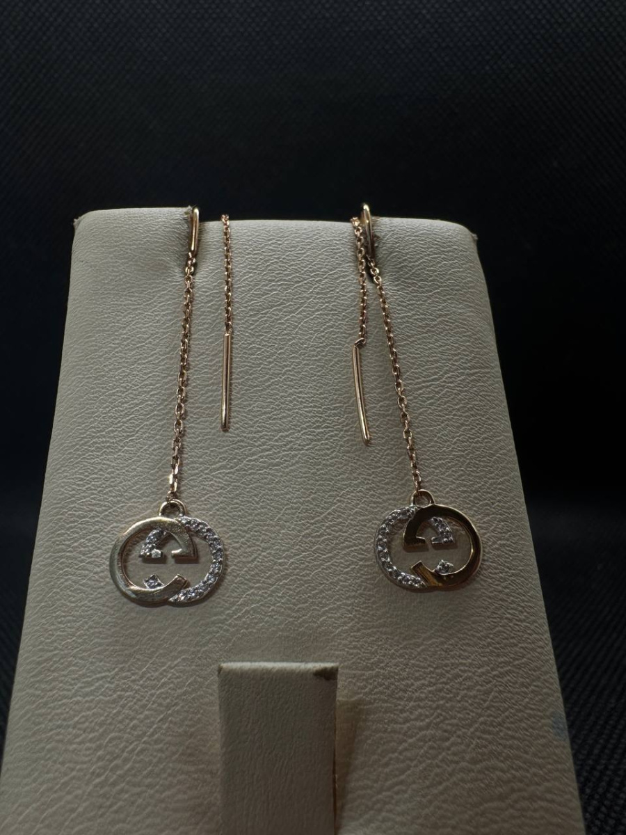 СЕРЬГИ С КАМНЯМИ (Au 585)