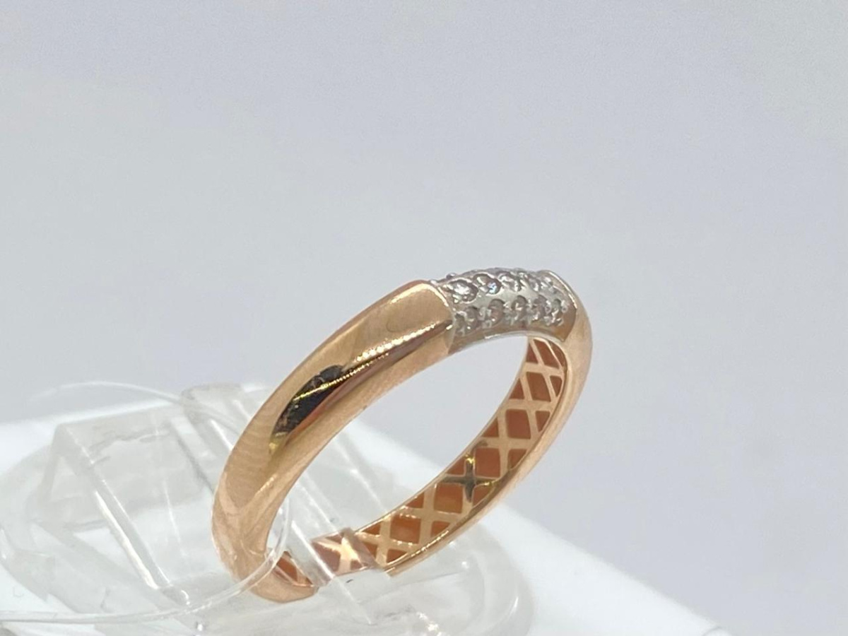 КОЛЬЦО С КАМНЯМИ (Au 585)