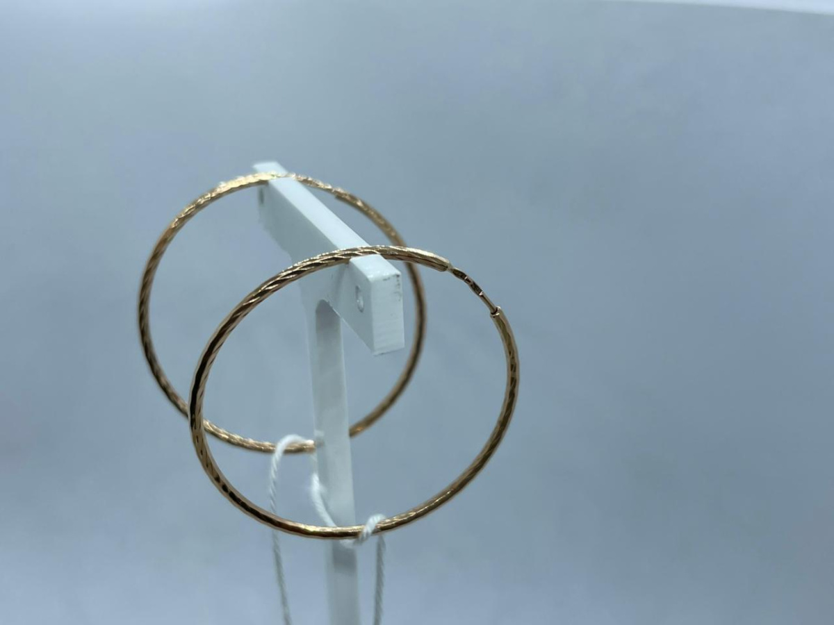 СКОН585 СЕРЬГИ КОНГО (Au 585)