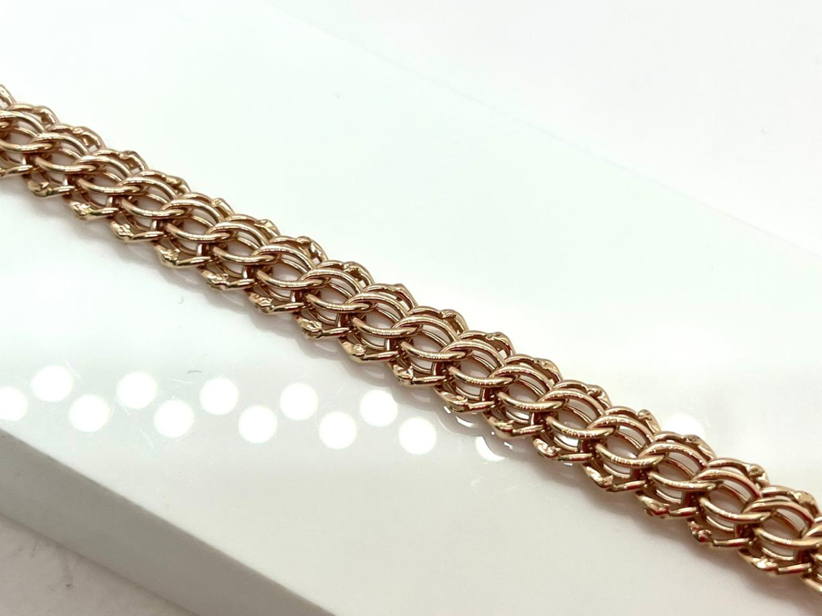 БРАСЛЕТ ПУСТОТЕЛЫЙ Итальянка (Au 585)