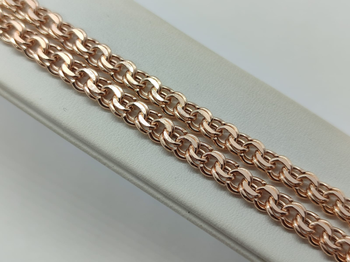 8080200П-50 ЦЕПЬ ПУСТОТЕЛАЯ Бисмарк (Au 585)