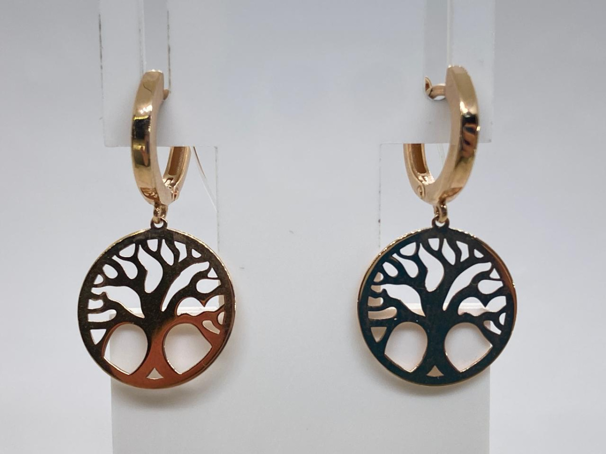 СЕРЬГИ БЕЗ КАМНЯ (Au 585)