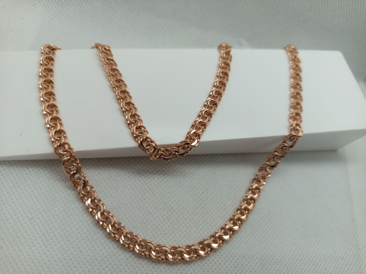 ЦЕПЬ ПУСТОТЕЛАЯ Бисмарк (Au 585)