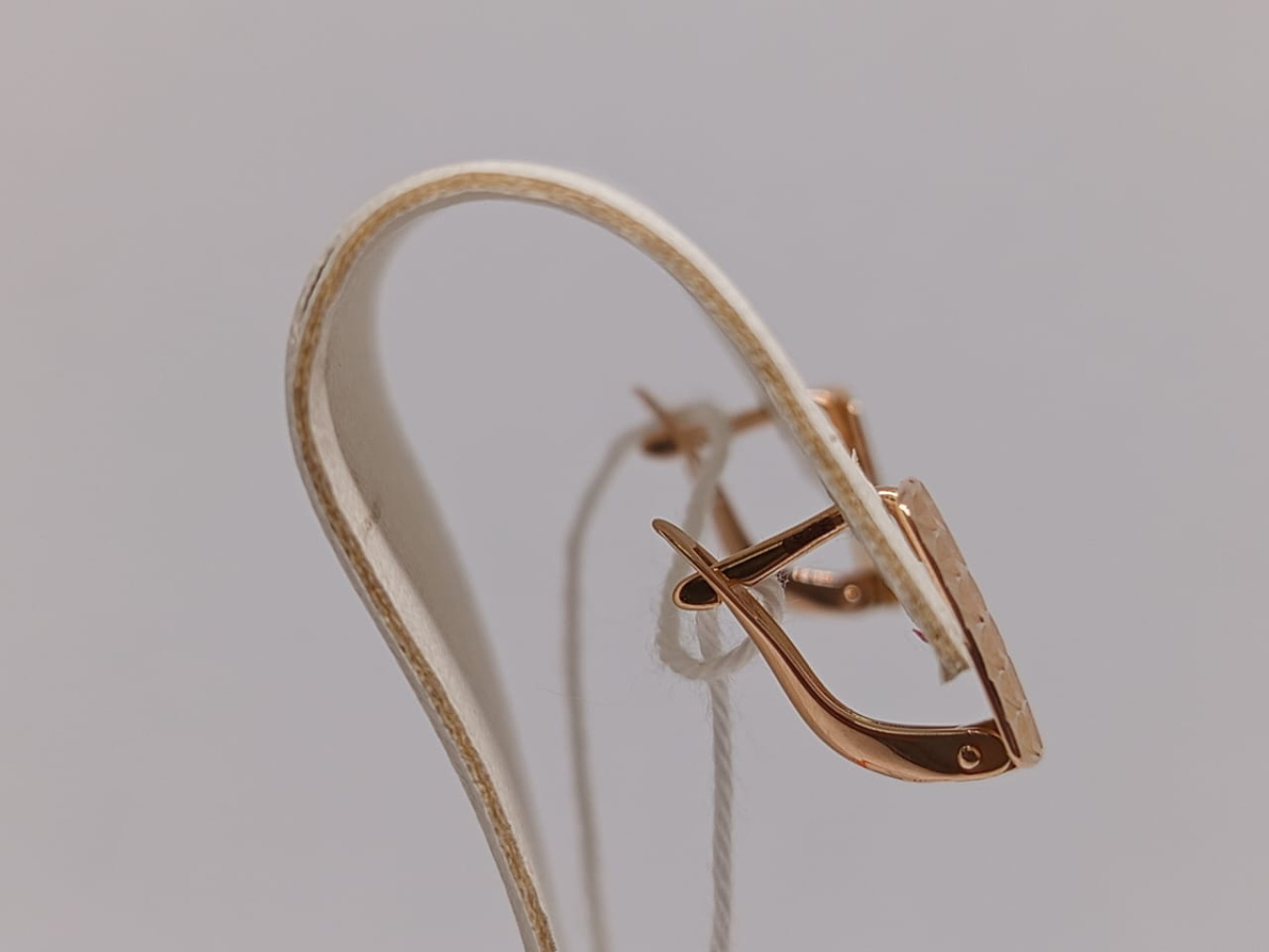 СБКМ585 СЕРЬГИ БЕЗ КАМНЯ (Au 585)