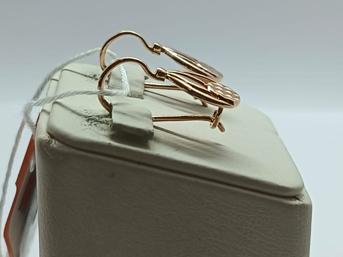 СБКМ583 СЕРЬГИ БЕЗ КАМНЯ (Au 583)