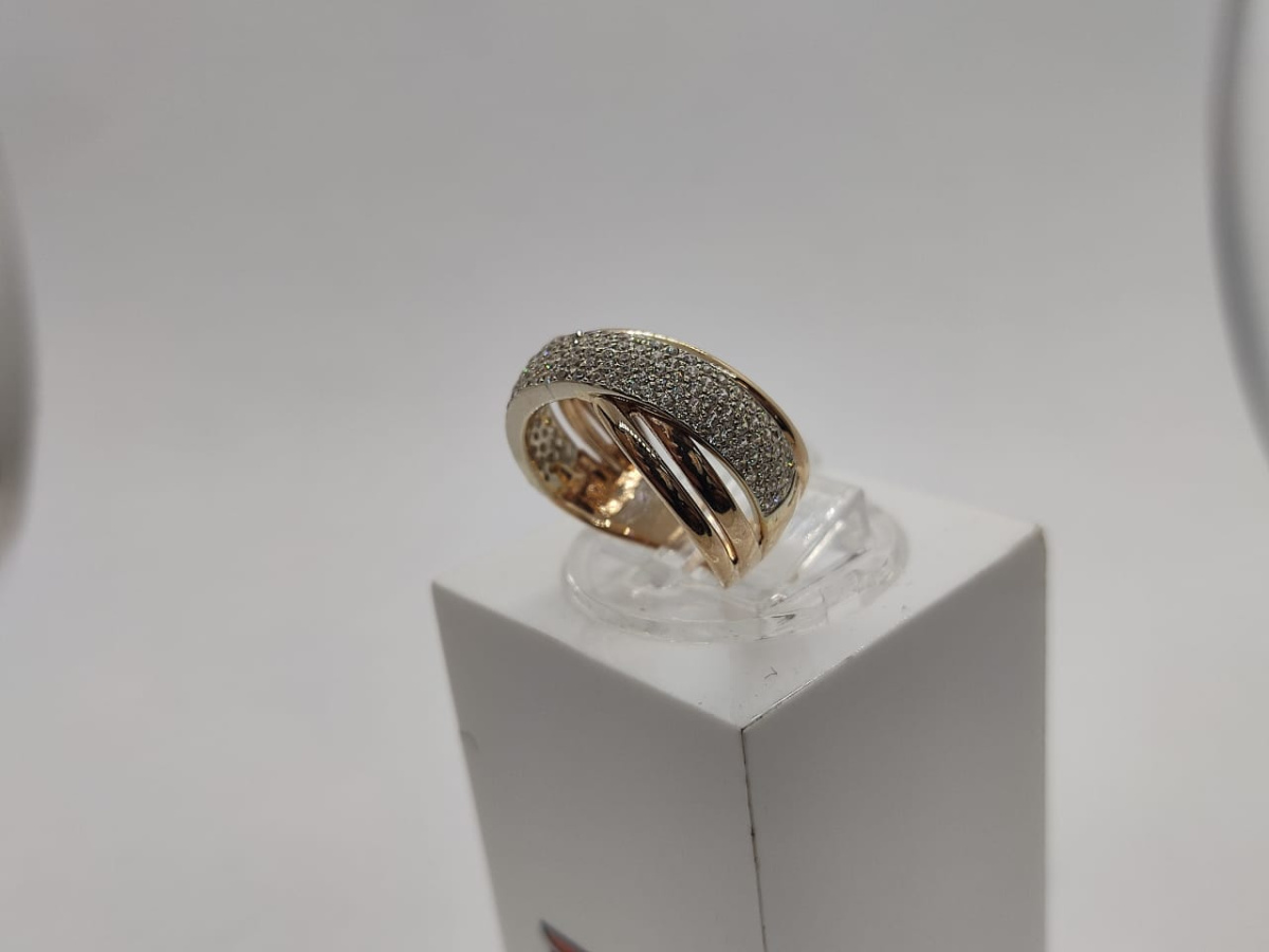 КОЛКМИ585 КОЛЬЦО С КАМНЯМИ (Au 585)