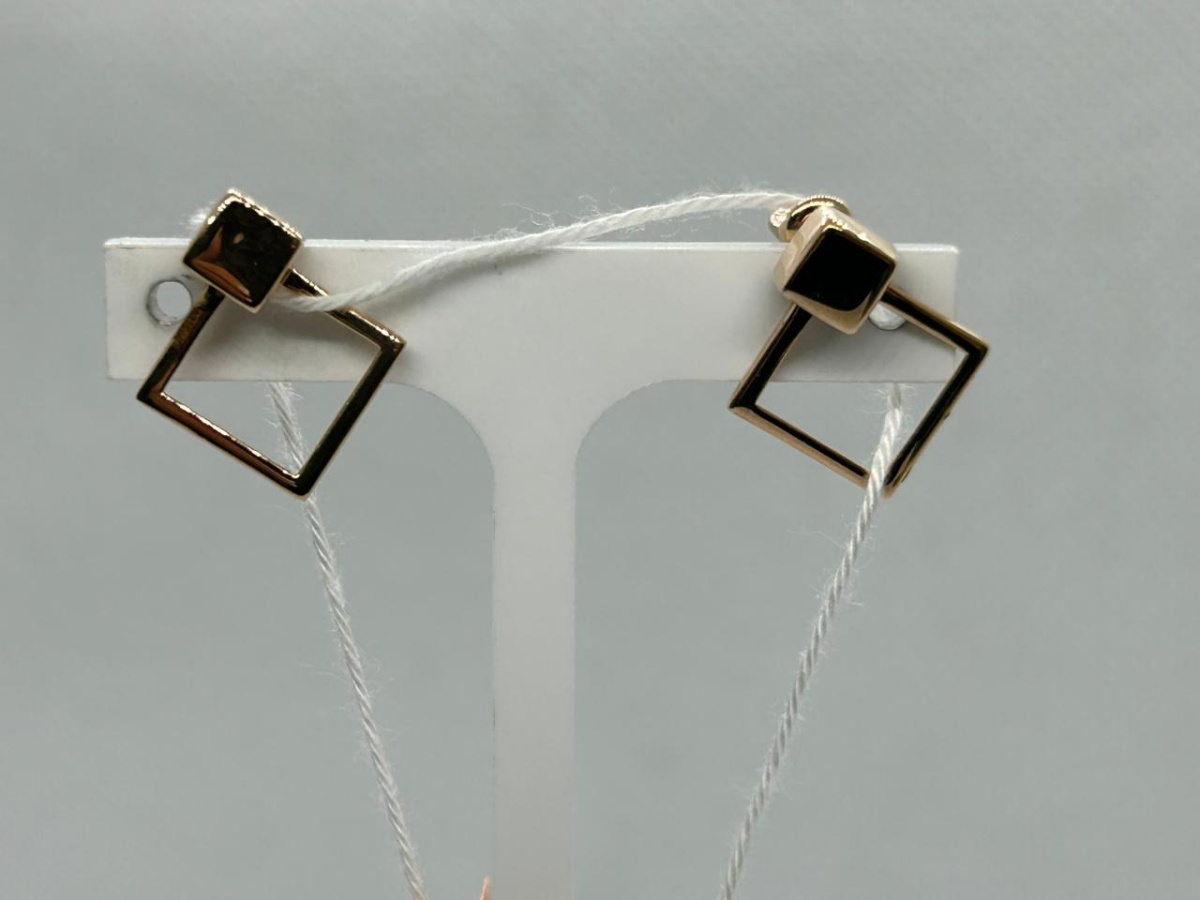 СПУС585 СЕРЬГИ ПУСЕТЫ (Au 585)