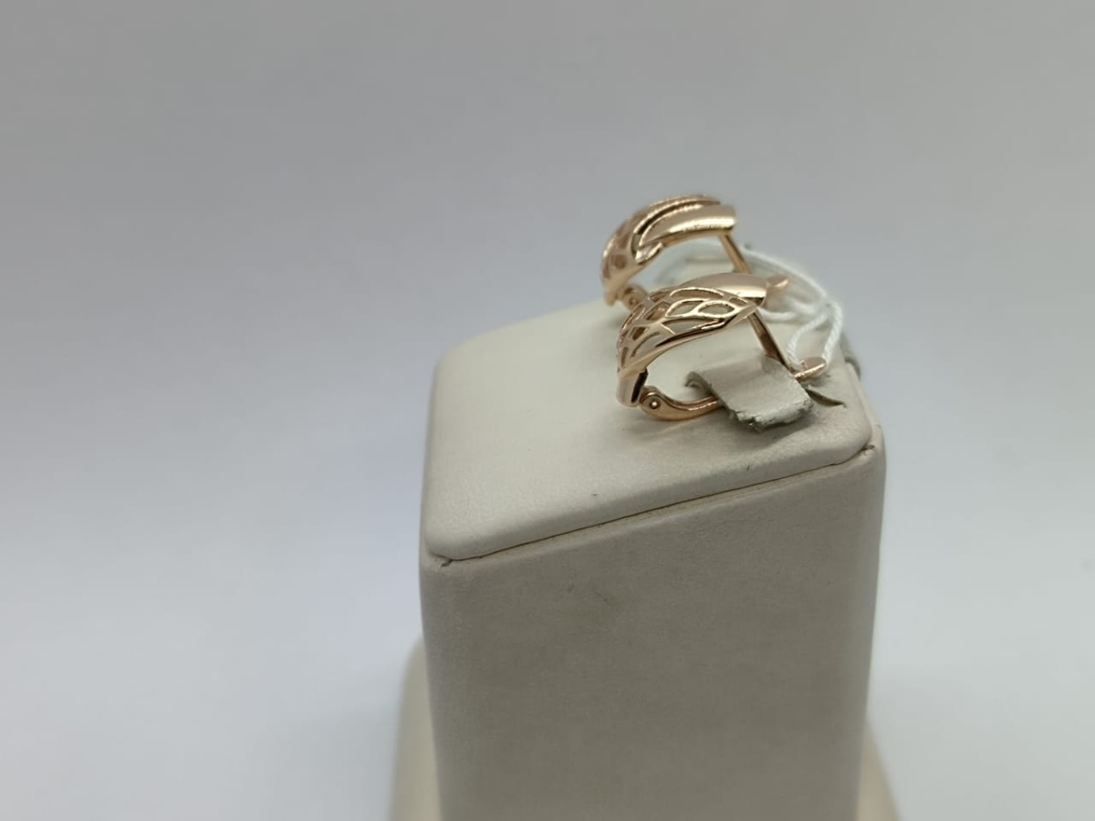 СЕРЬГИ БЕЗ КАМНЯ (Au 585)