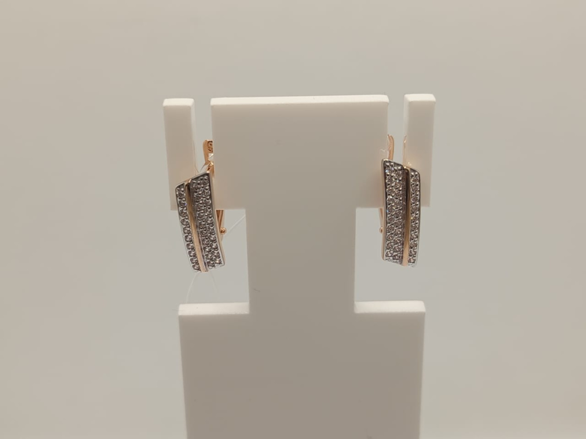 СЕРЬГИ С КАМНЯМИ (Au 585)