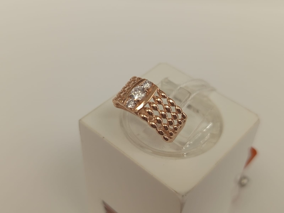 КОЛКМИ585 КОЛЬЦО С КАМНЯМИ (Au 585)