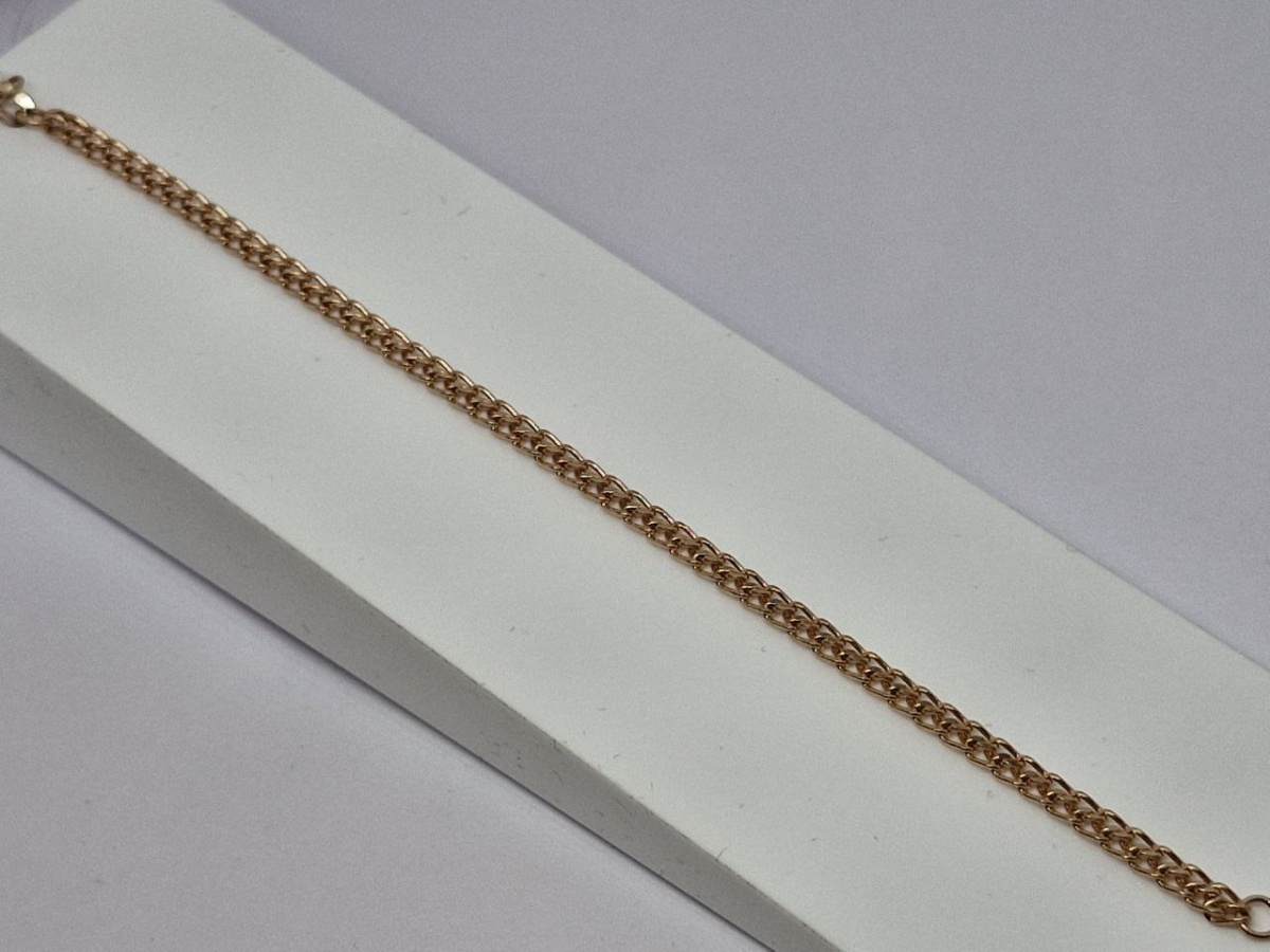 БРАСЛЕТ ПУСТОТЕЛЫЙ Царь (Au 585)