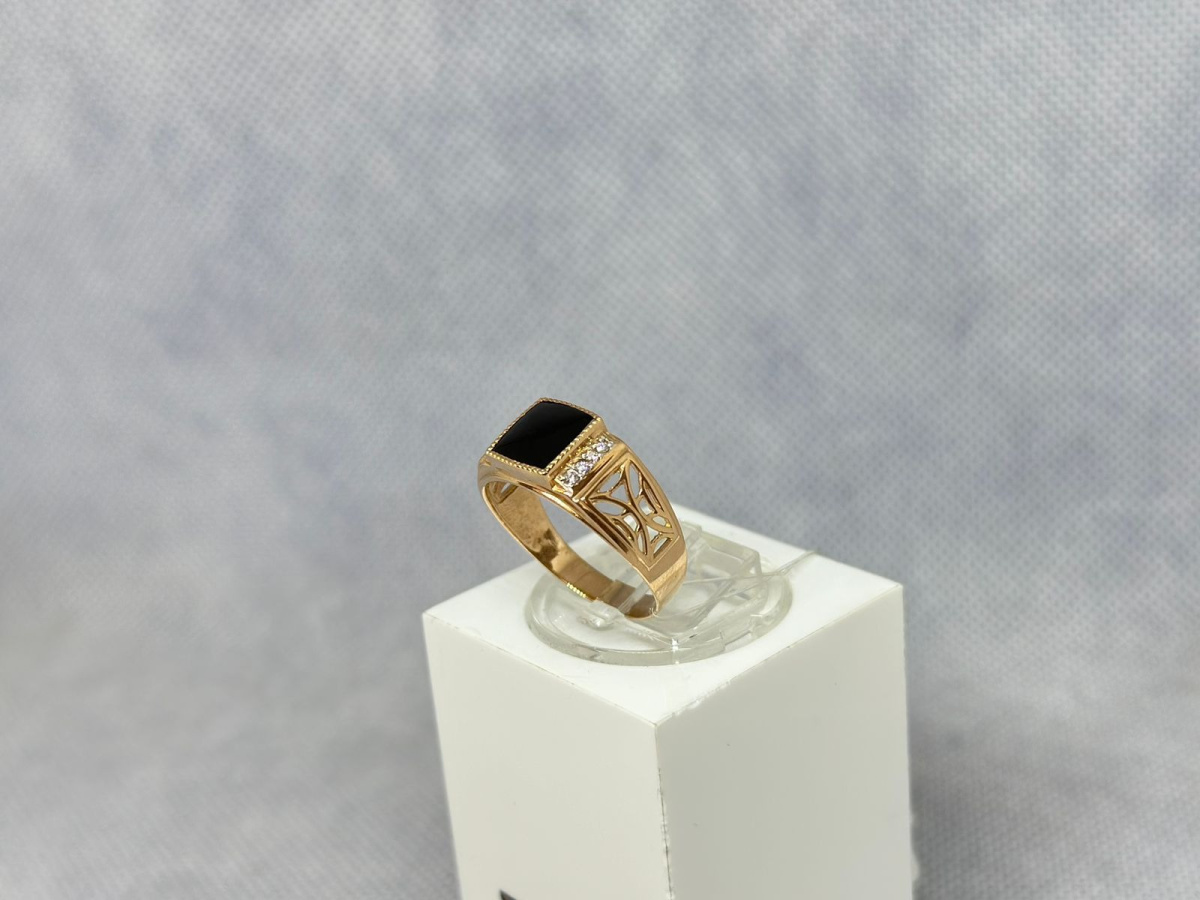 ПЕЧАТКА С КАМНЯМИ (Au 585)