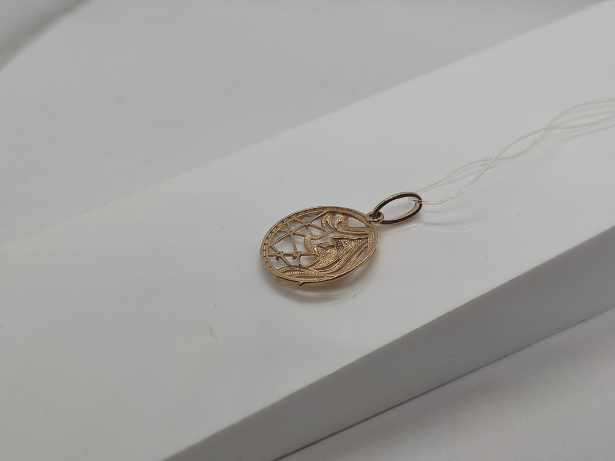 101168-1102 ПОДВЕСКА ЗНАК ЗОДИАКА ДЕВА (Au 585)