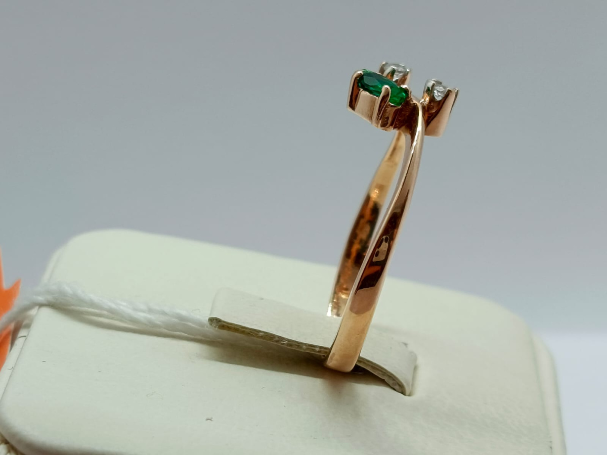 КОЛКМИ585 КОЛЬЦО С КАМНЯМИ (Au 585)