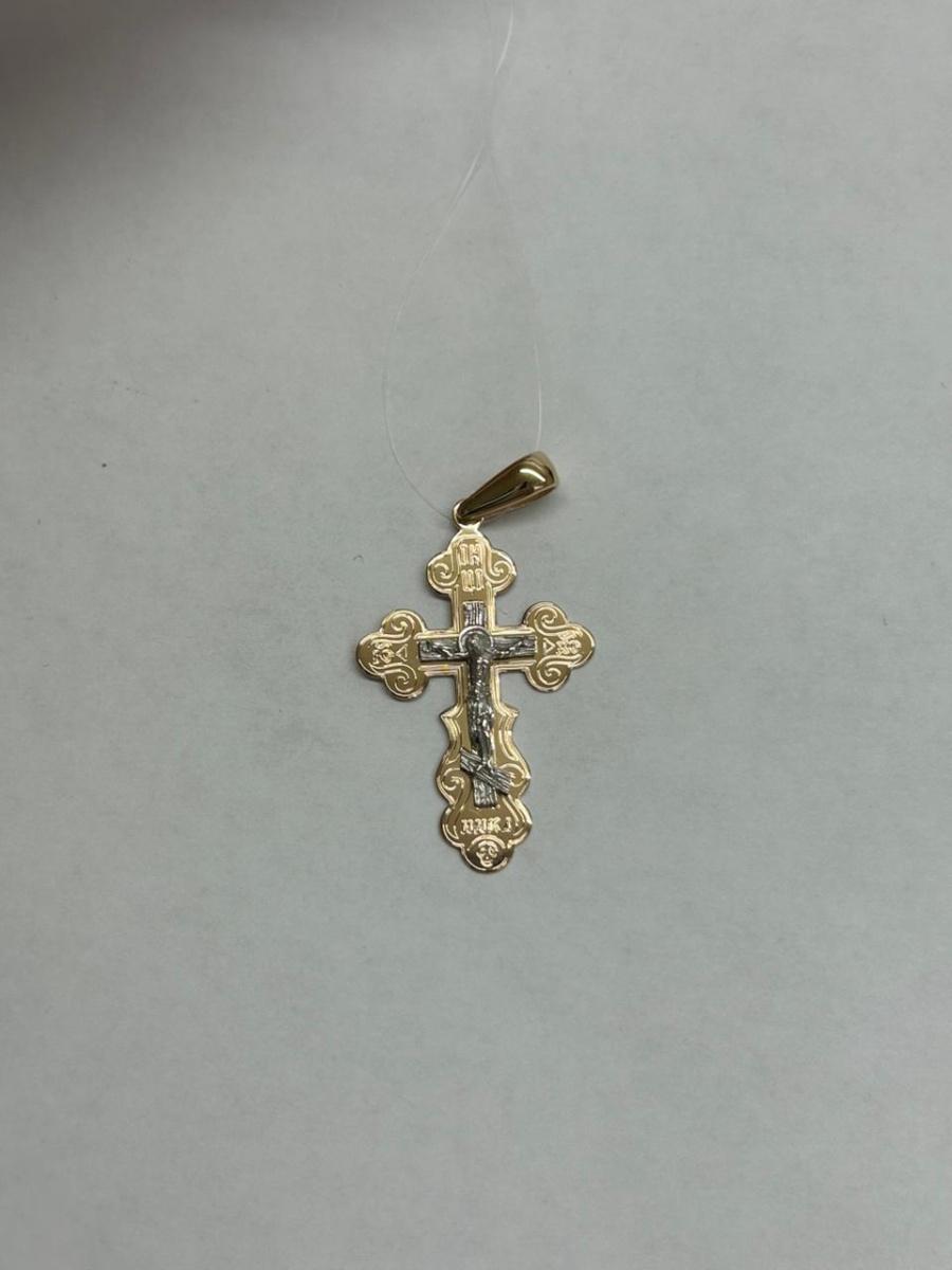 ПОДВЕСКА КРЕСТ без камня (Au 585)