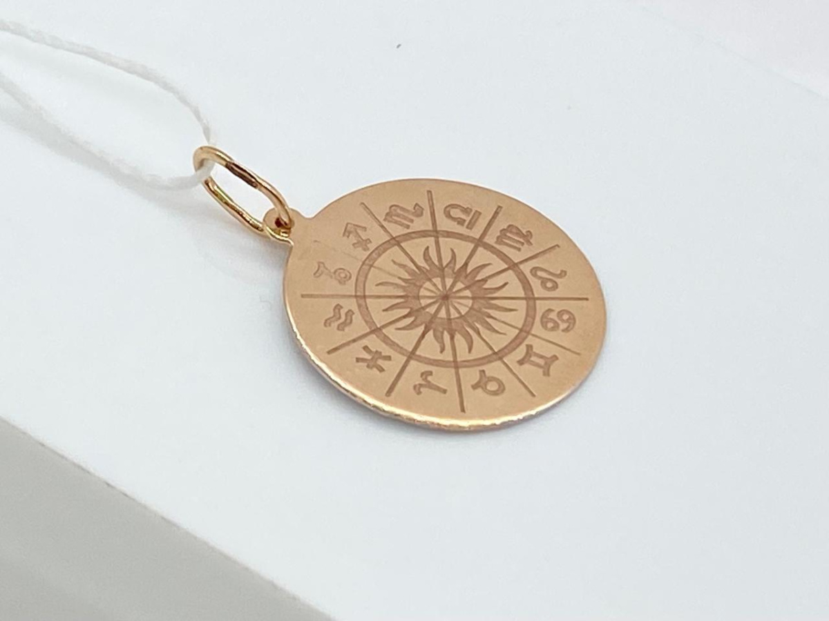 ПОДВЕСКА ЗНАК ЗОДИАКА ВОДОЛЕЙ (Au 585)