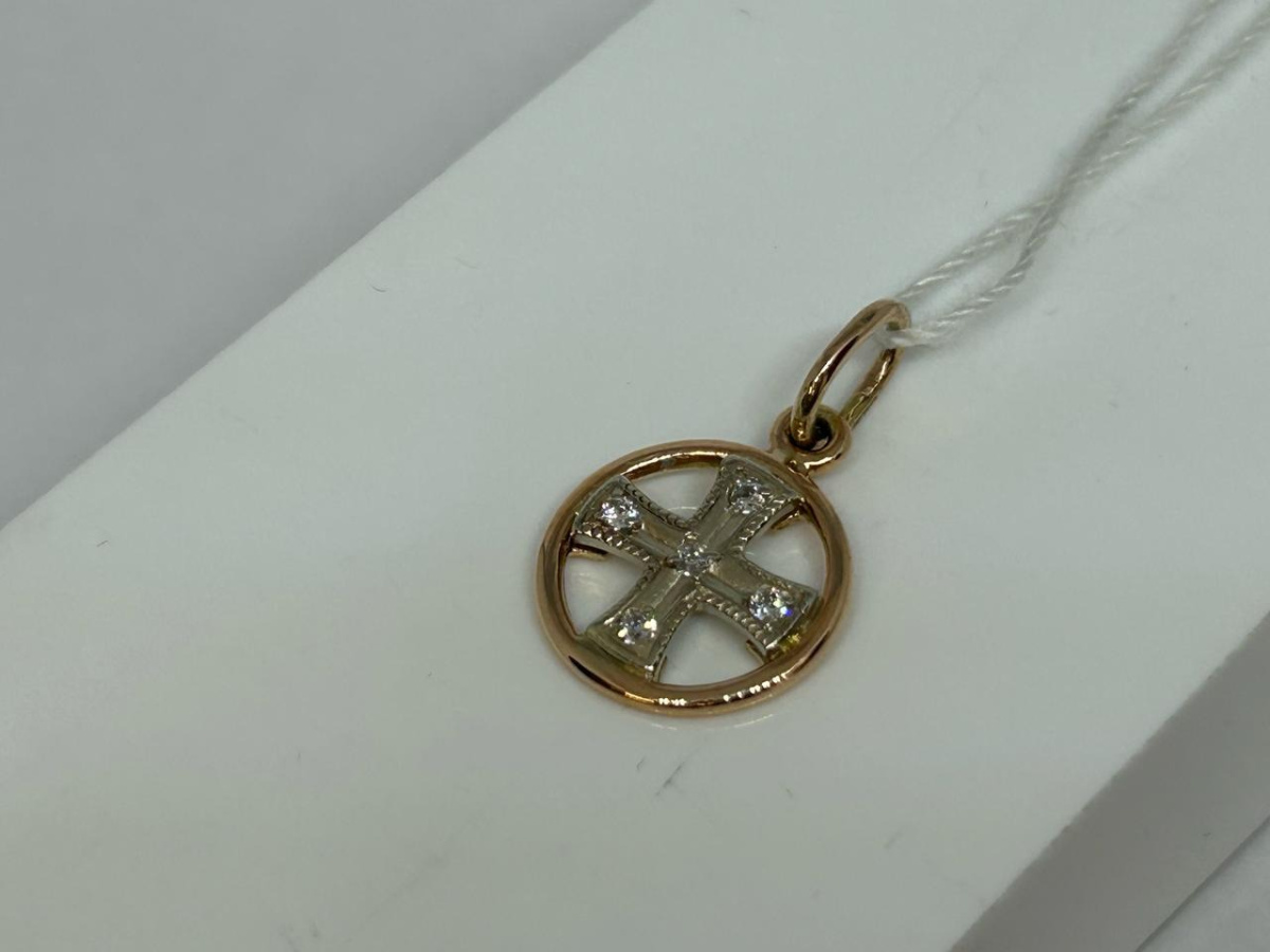 ПОДКМИ585 ПОДВЕСКА С КАМНЯМИ (Au 585)