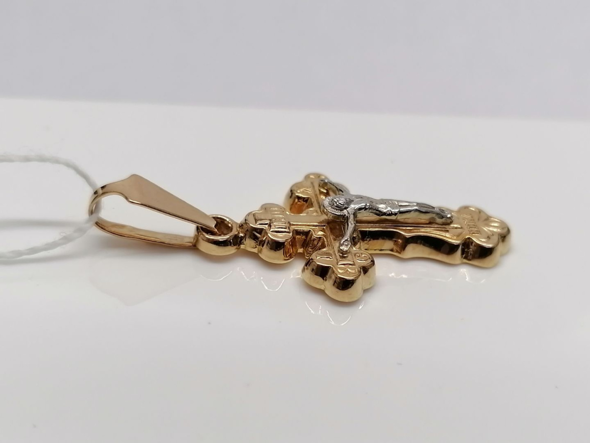 ПОДВЕСКА КРЕСТ без камня (Au 585)