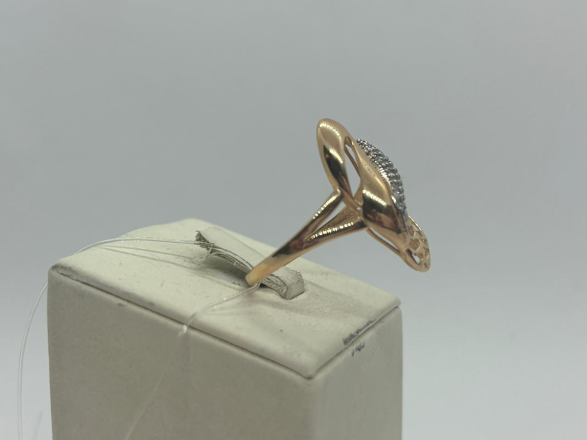 КОЛЬЦО С КАМНЯМИ (Au 585)