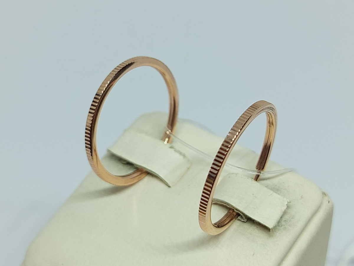 СЕРЬГИ КОНГО без камня (Au 585)