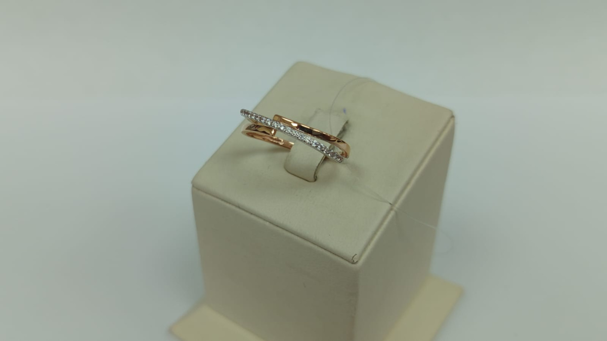 КОЛЬЦО С КАМНЯМИ (Au 585)