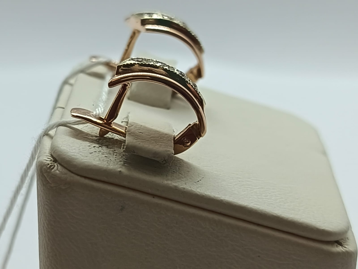 СКМИ585 СЕРЬГИ С КАМНЯМИ (Au 585)