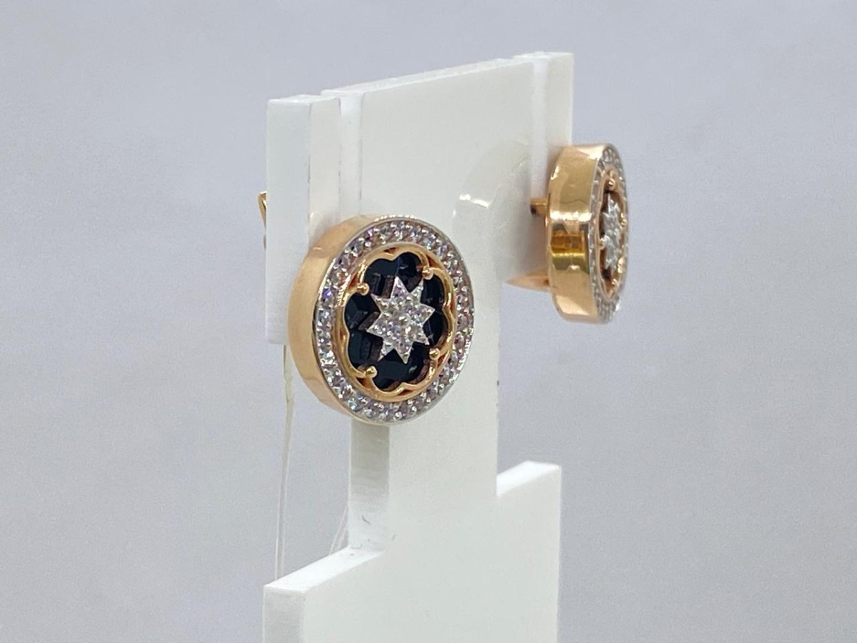 СЕРЬГИ С КАМНЯМИ (Au 585)