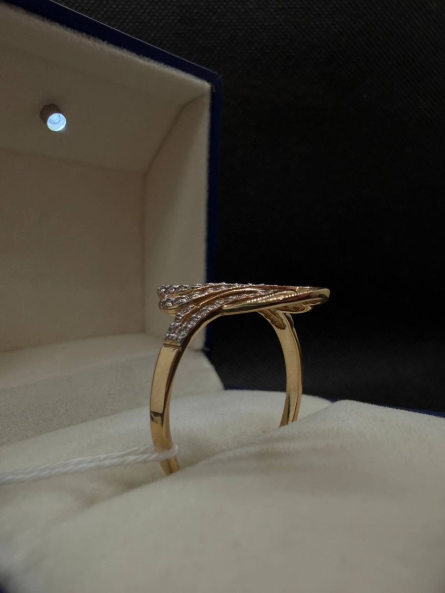 КОЛКМИ585 КОЛЬЦО С КАМНЯМИ (Au 585)