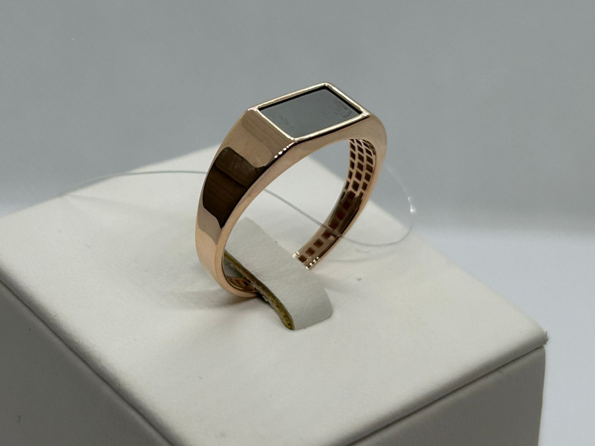 КОЛЬЦО ПЕЧАТКА с камнем (Au 585)