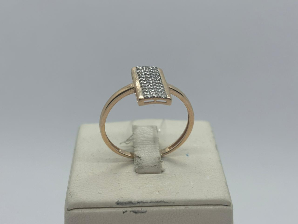 КОЛЬЦО С КАМНЯМИ (Au 585)