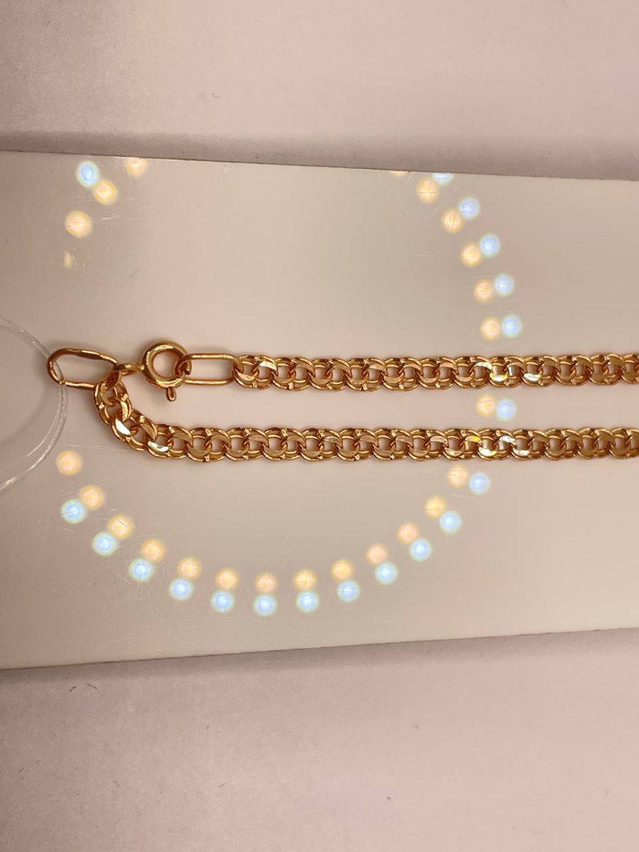 570005021 ЦЕПЬ ПУСТОТЕЛАЯ Бисмарк (Au 585)