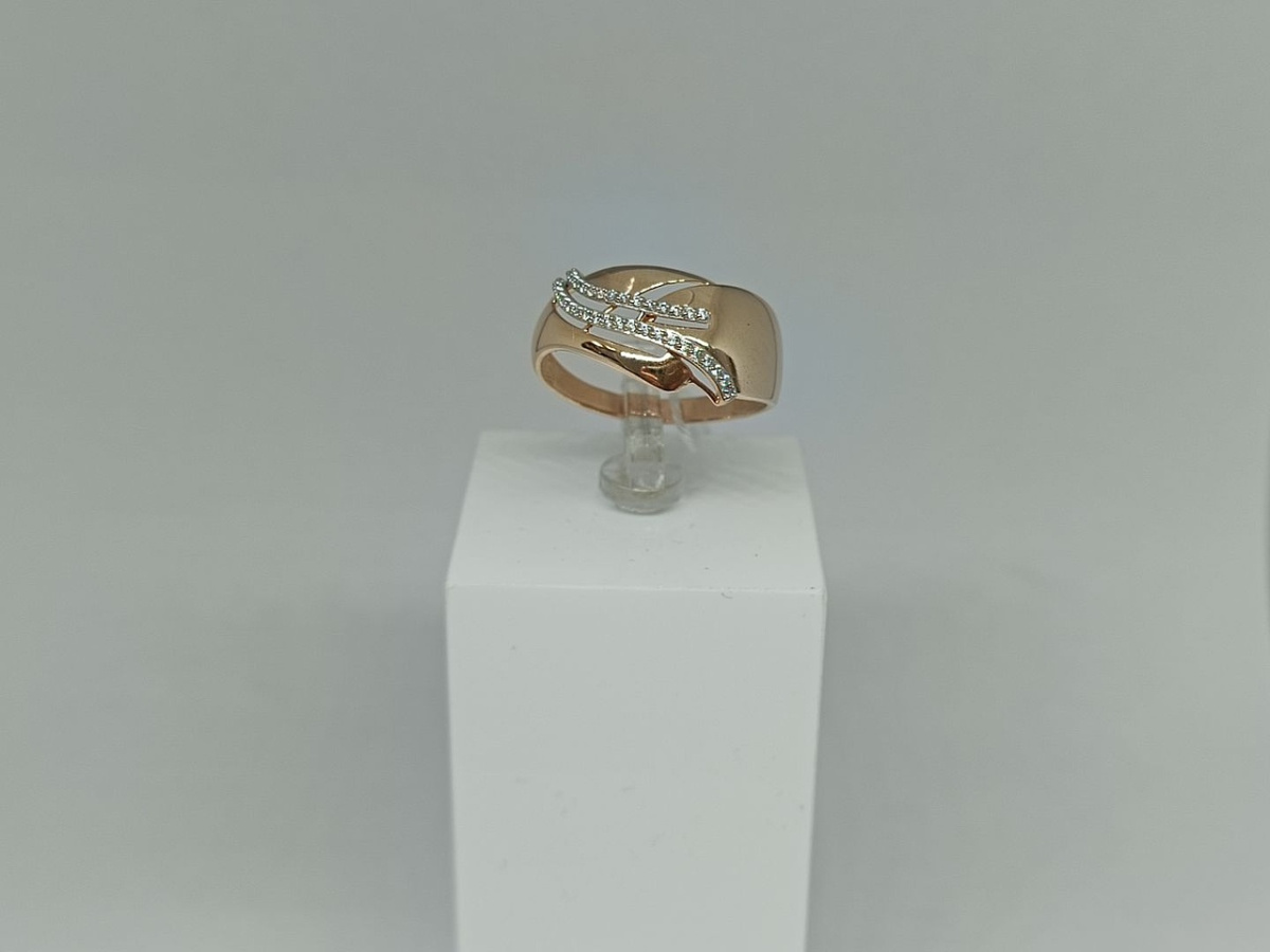 КОЛКМИ585 КОЛЬЦО С КАМНЯМИ (Au 585)