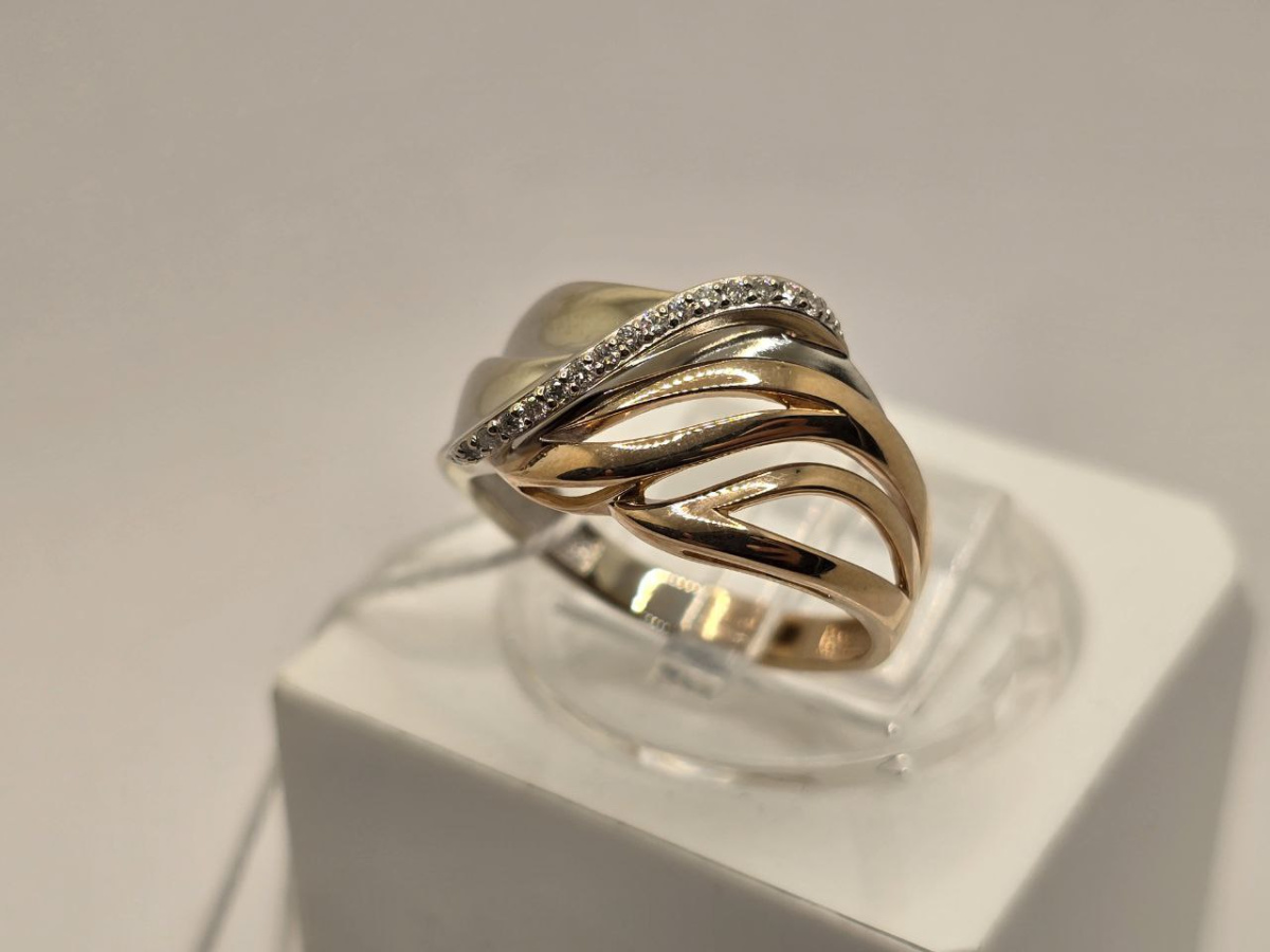 КОЛКМИ585 КОЛЬЦО С КАМНЯМИ (Au 585)