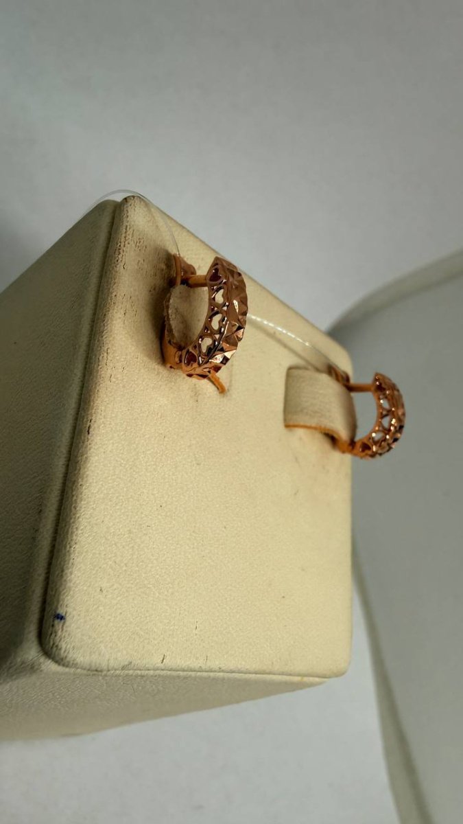 СЕРЬГИ БЕЗ КАМНЯ (Au 585)