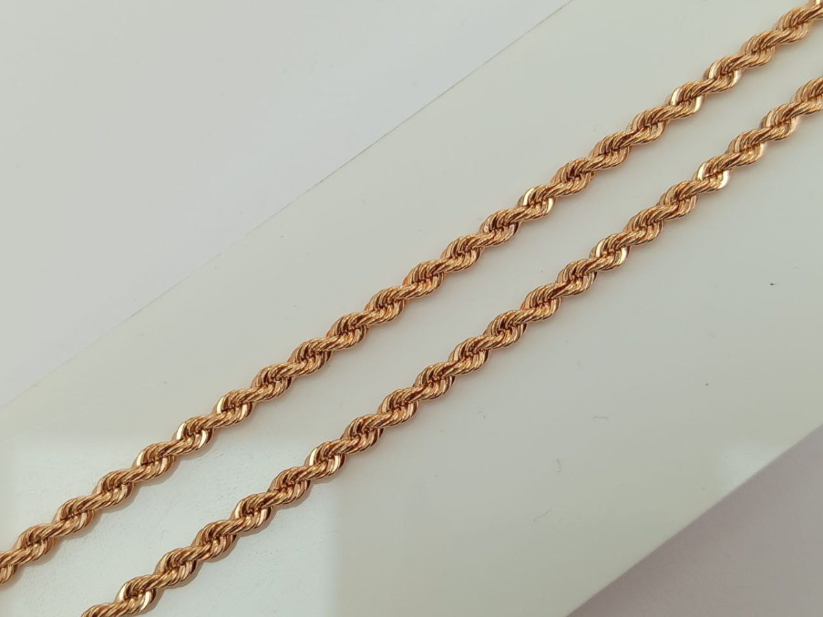 ЦЕПЬ ПУСТОТЕЛАЯ Веревка (Au 585)