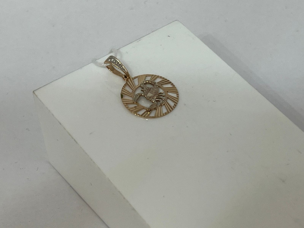 ПОДВЕСКА ЗНАК ЗОДИАКА СКОРПИОН Au 585