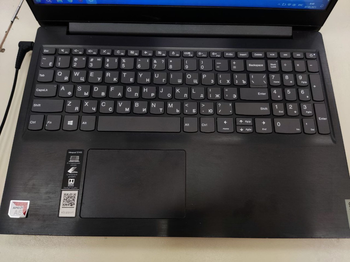 Ноутбук Lenovo; A6-9225, Radeon 530, 8 Гб, 256 Гб, Нет