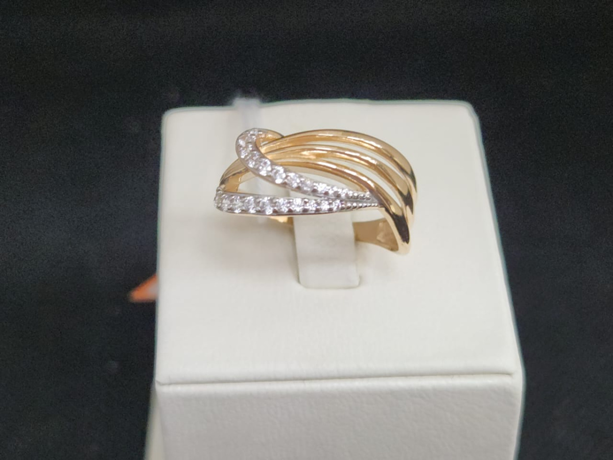 КОЛКМИ585 КОЛЬЦО С КАМНЯМИ (Au 585)