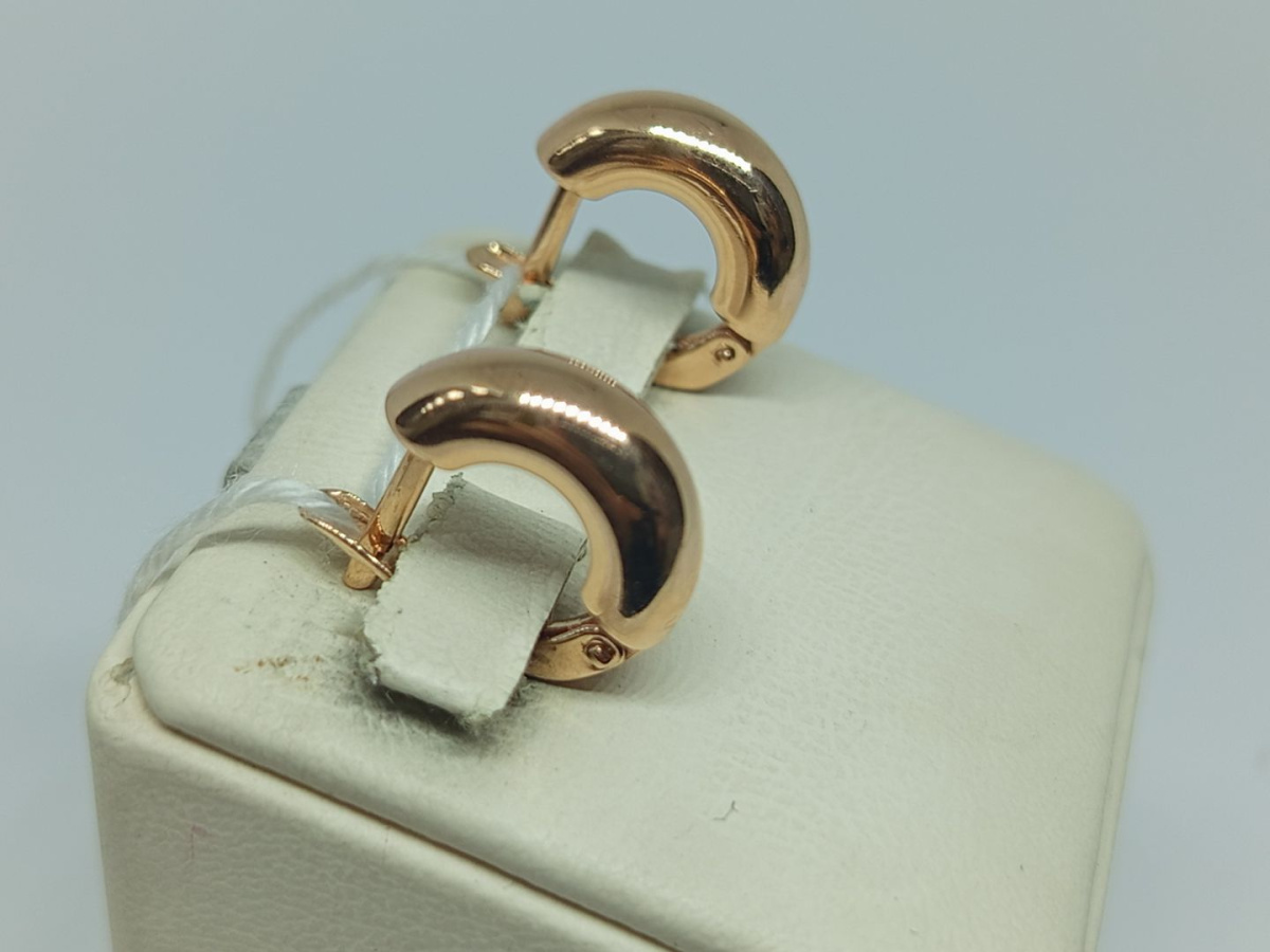 СЕРЬГИ БЕЗ КАМНЯ (Au 585)